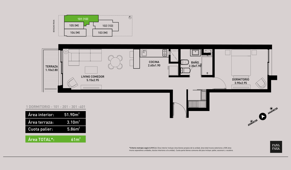 tercera planta un dormitorio