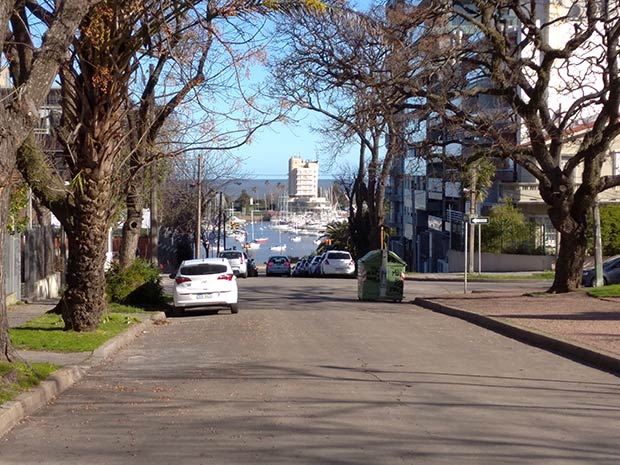 perspectiva de calle y edificio